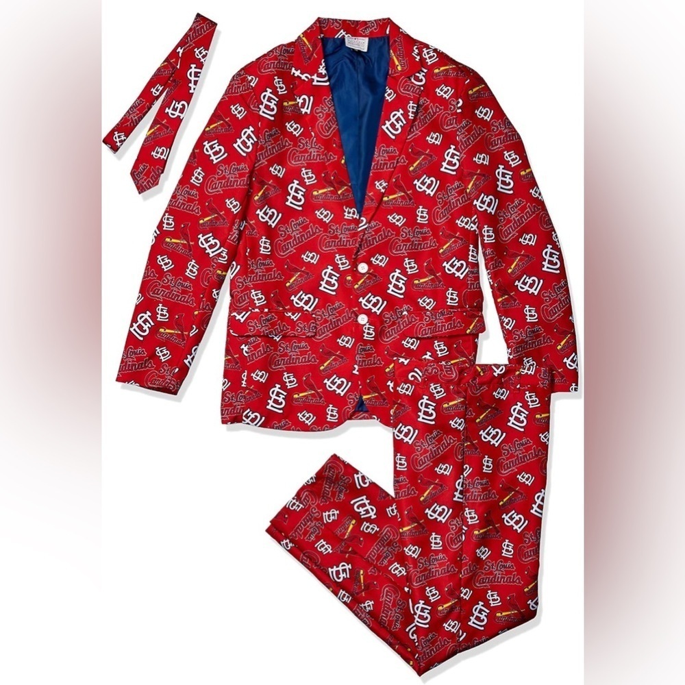 NWT- FOCO St Louis Cardinals Men's Repeat Ugly Business Suit SIZE: Large (46)